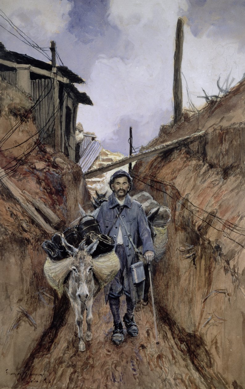 Eselet, Somme, 1916 av Francois Flameng