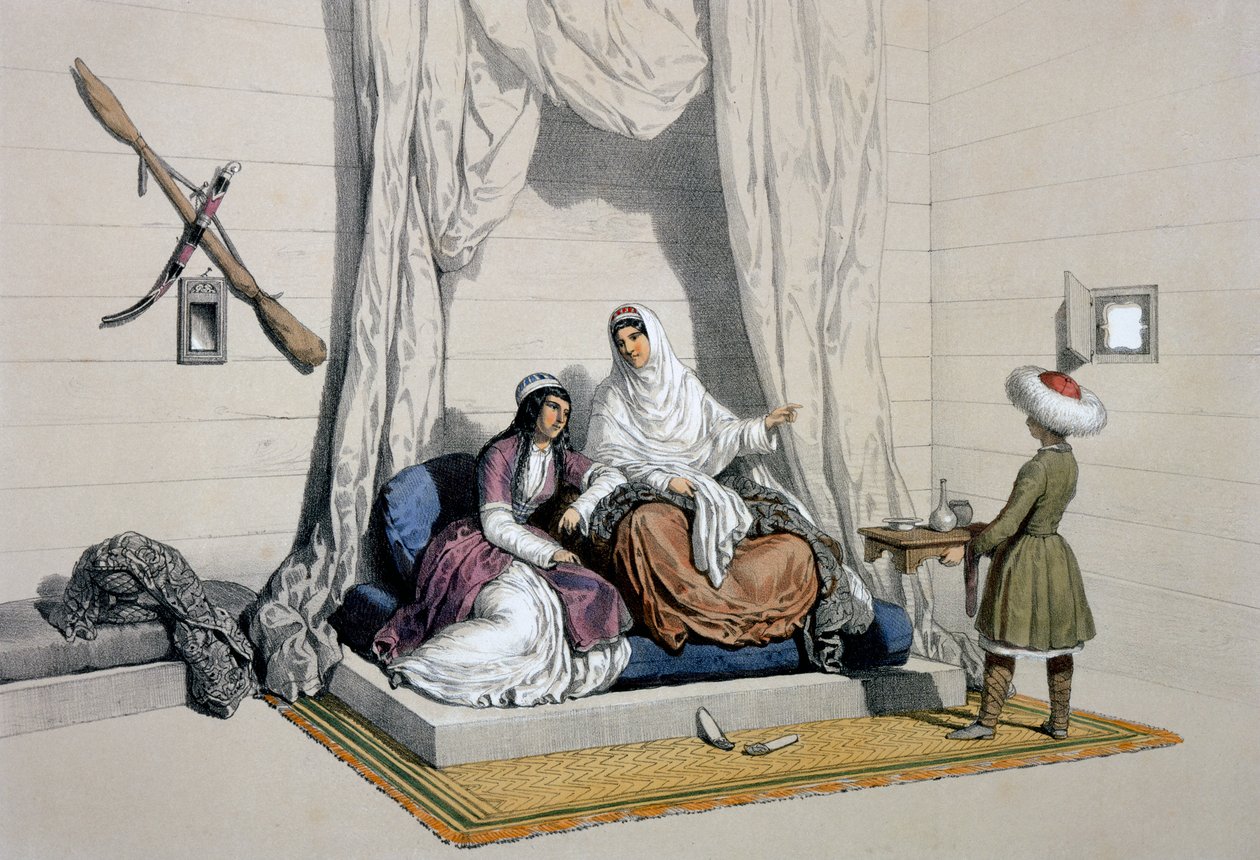 Circassian Princesses, på høyre bredd av Kuban, fra 