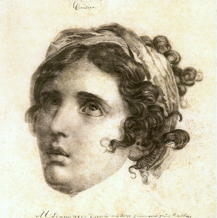 Corinne -studie for Corinne ved Cape Miseno av Baron François Pascal Simon Gérard