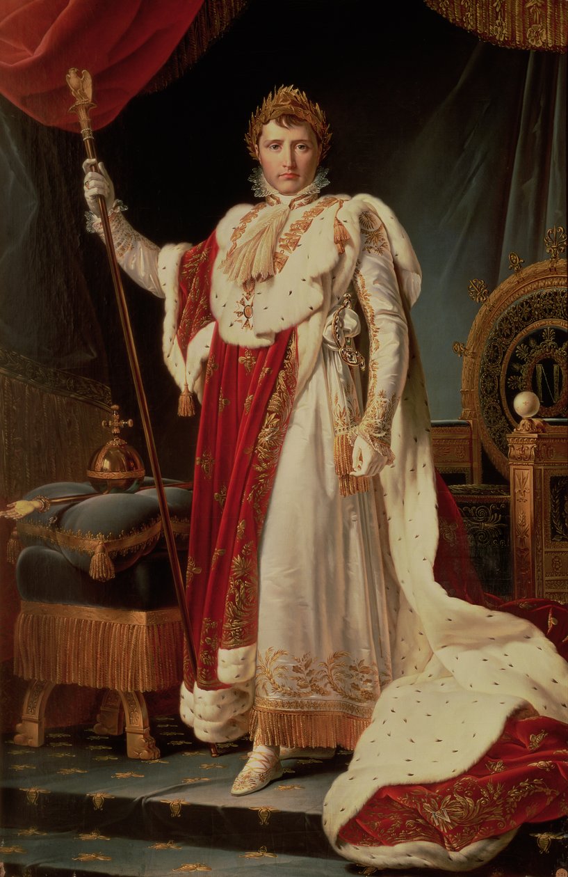 Napoleon i kroningsklær, ca. 1804 av Baron François Pascal Simon Gérard