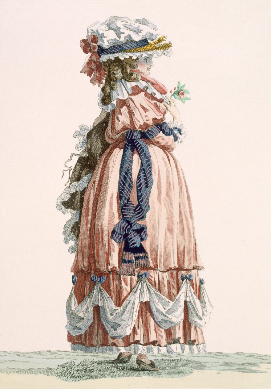 Dame sommerkjole, gravert av Dupin, plate nr.192 fra 