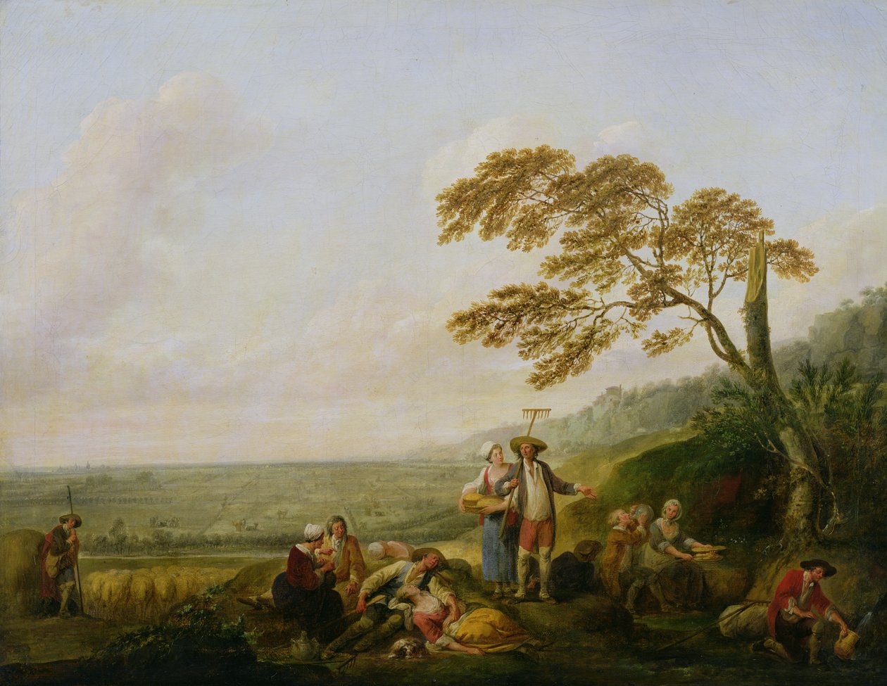 Middag, fra en serie om døgnets fire timer, 1771 av Francois Louis Joseph Watteau