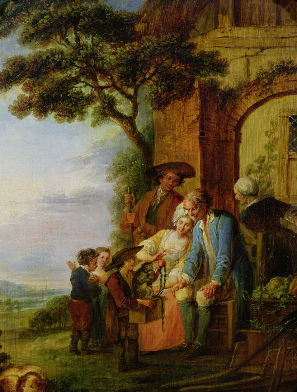 Gutten fra Savoy og hans murmeldyr, 1783 av Francois Louis Joseph Watteau