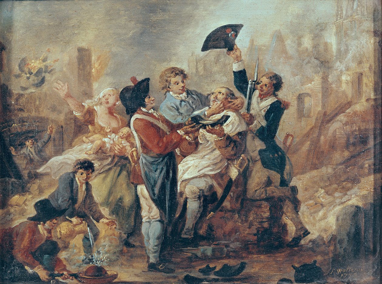 Barberkruset i Lille, 1793 av Francois Louis Joseph Watteau
