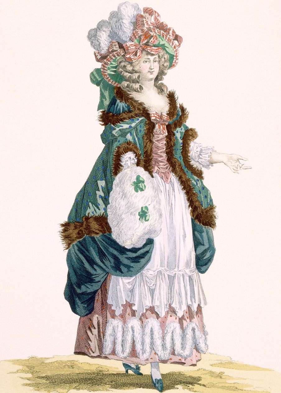 Går i en hage i Luxembourg, gravert av Dupin, plate nr. 213 fra 