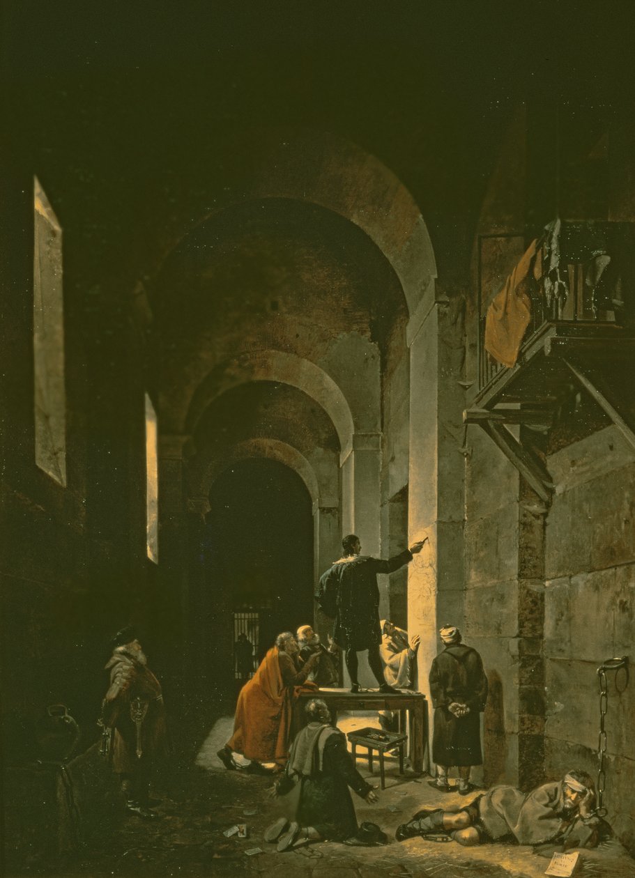 Jacques de Stella (1596-1657) i fengsel, 1810 av Francois Marius Granet
