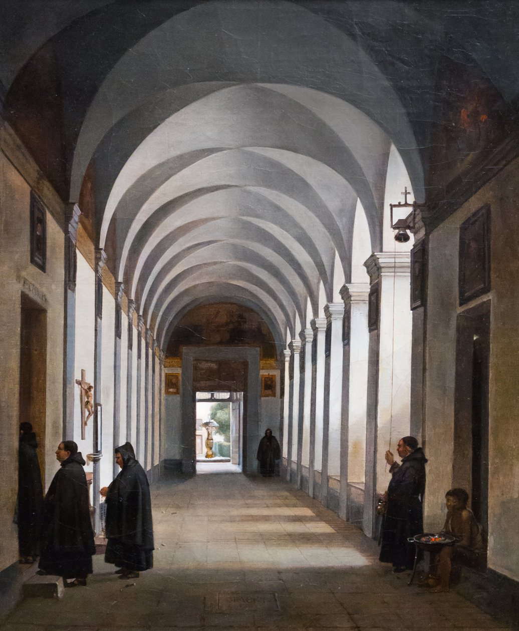 Munker i klosteret til kirken Gesù e Maria, Roma av Francois Marius Granet