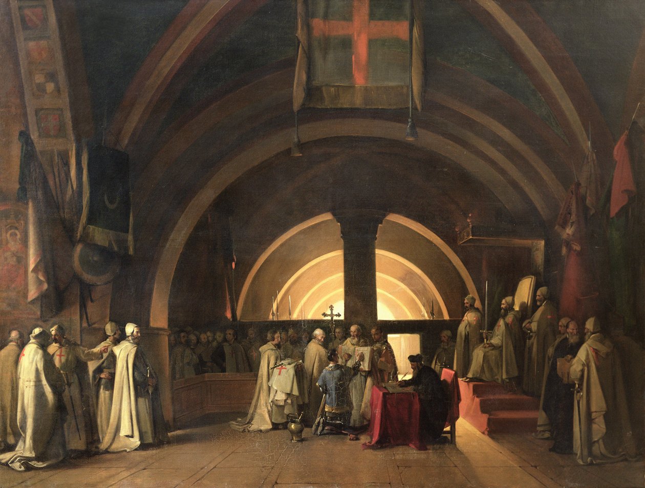 Innvielsen av Jacques de Molay i Tempelridderordenen i 1295 av Francois Marius Granet
