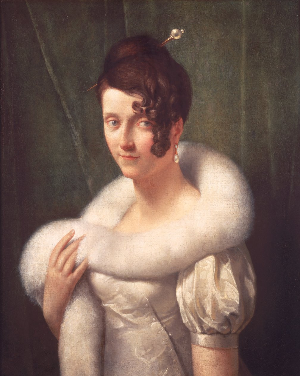 Portrett av en kvinne med en hårnål av Baron François Pascal Simon Gérard
