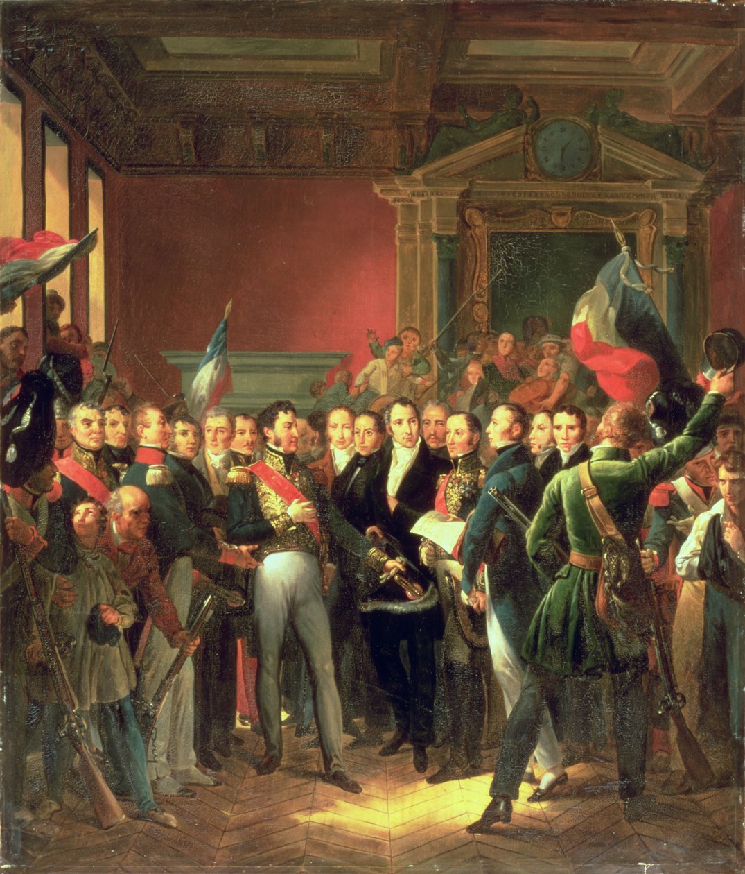Lesingen av erklæringen av varamedlemmer, 1830 av Baron François Pascal Simon Gérard