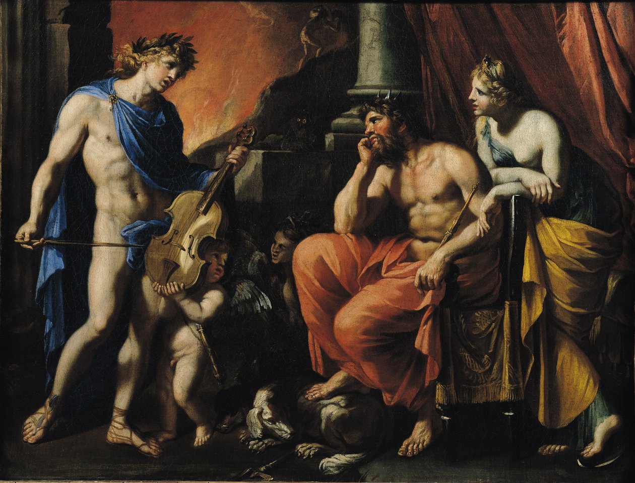Orfeus før Pluto og Persefone av Francois Perrier