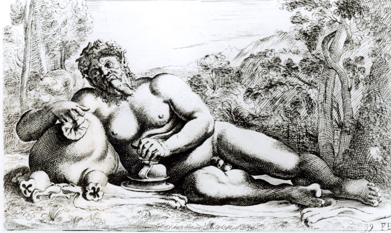 Silenus, ca. 1653 av Francois Perrier