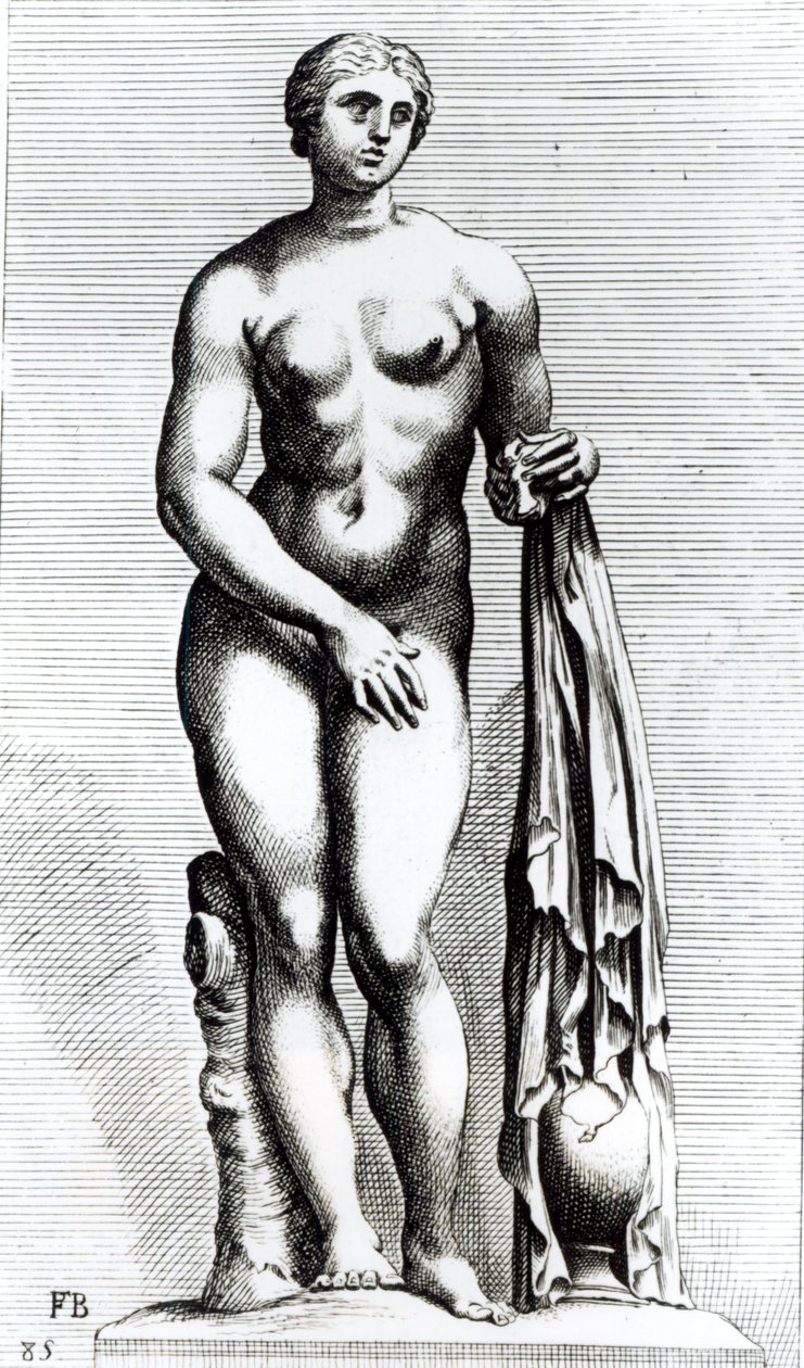 Venus kommer ut av badet, ca. 1653 av Francois Perrier