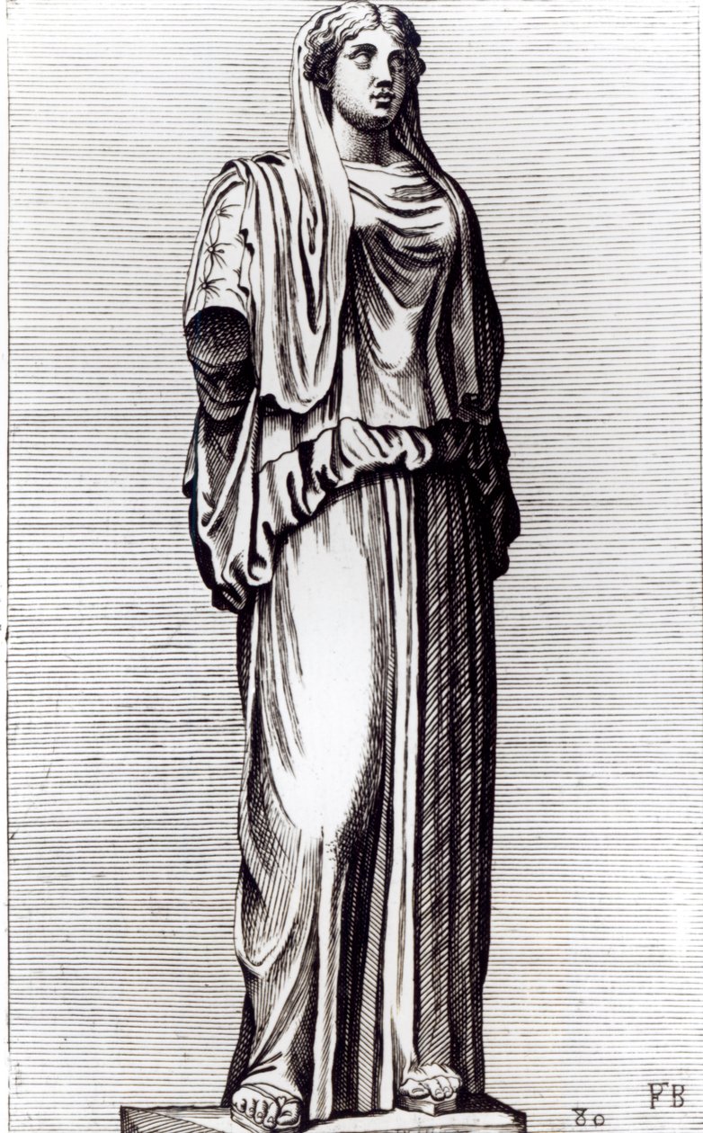 Vestal Virgin, ca. 1653 (radering) av Francois Perrier