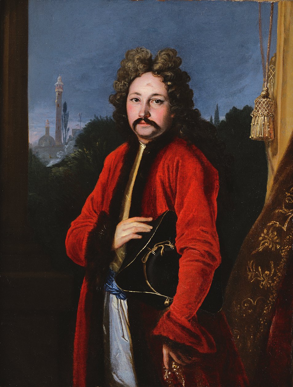 Portrett av Sir John Chardin (1643-1713), 1699 av Francois Riviere