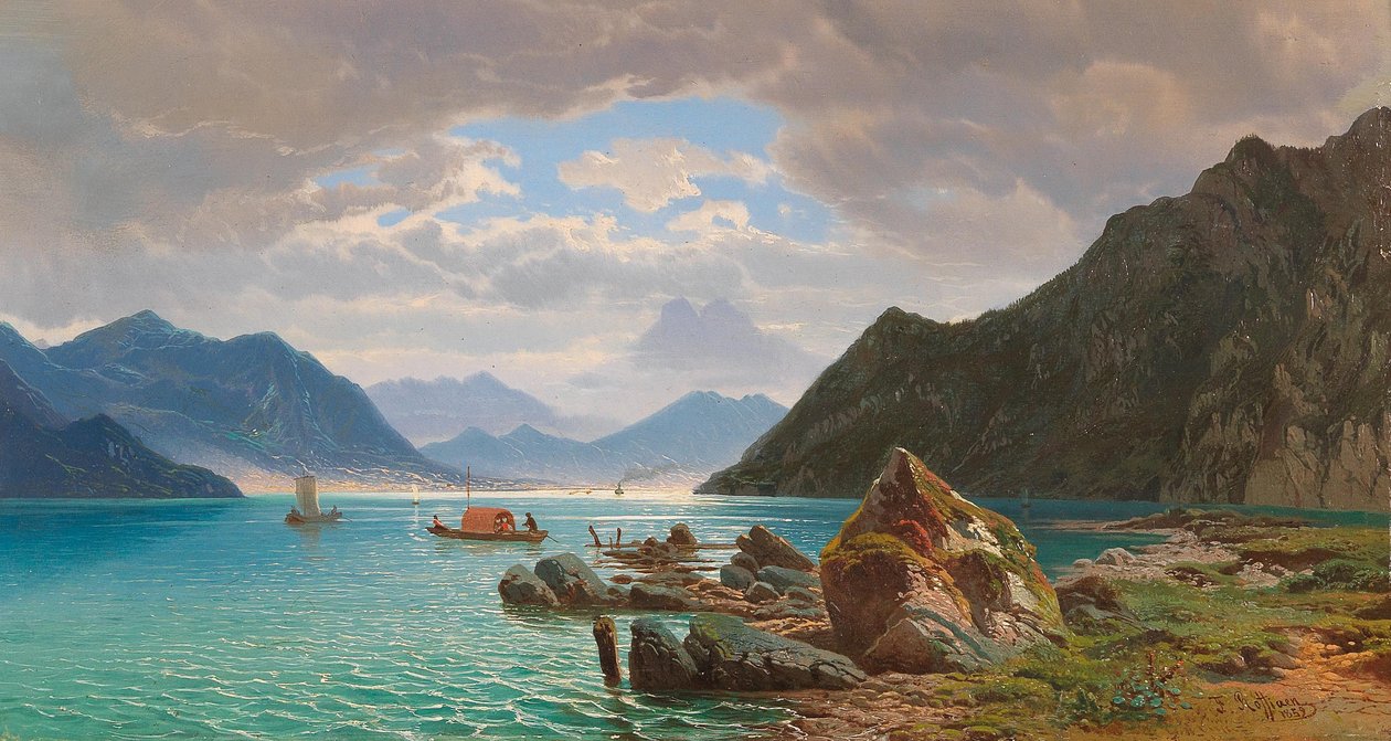 Luganosjøen av Francois Roffiaen