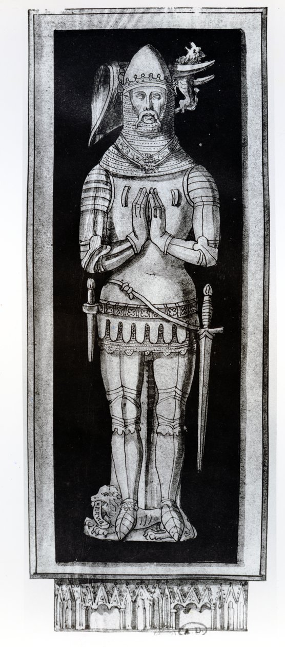 Graven til Jean V, hertugen av Bretagne, ca. 1700 av Francois Roger de Gaignieres