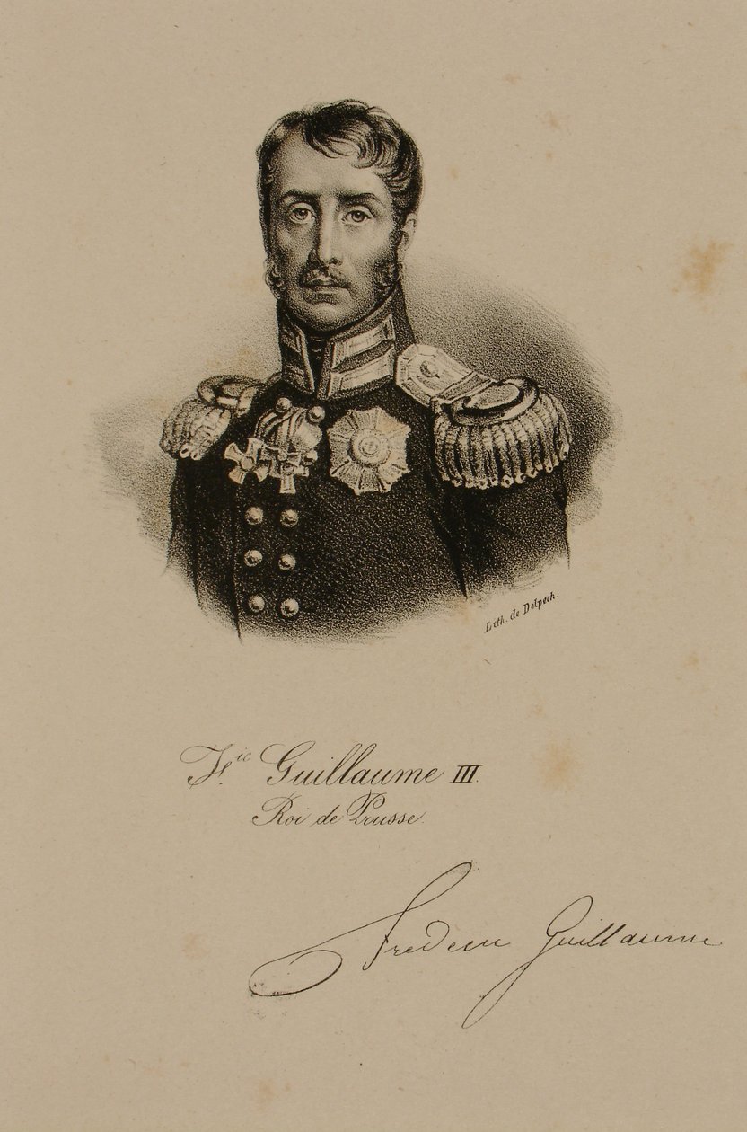 Frederic William III (1770-1840) Konge av Preussen av Francois Seraphin Delpech