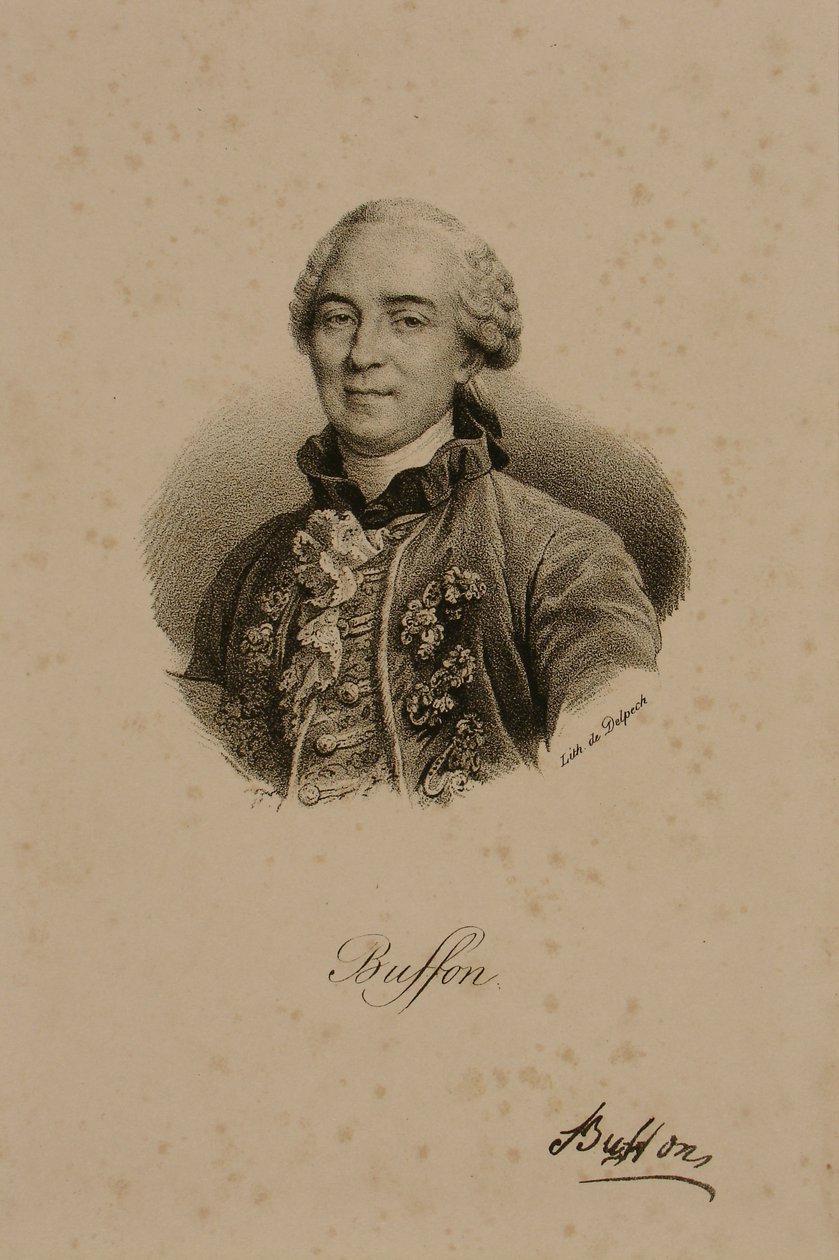 Georges-Louis Leclerc (1707-88) greve av Buffon av Francois Seraphin Delpech