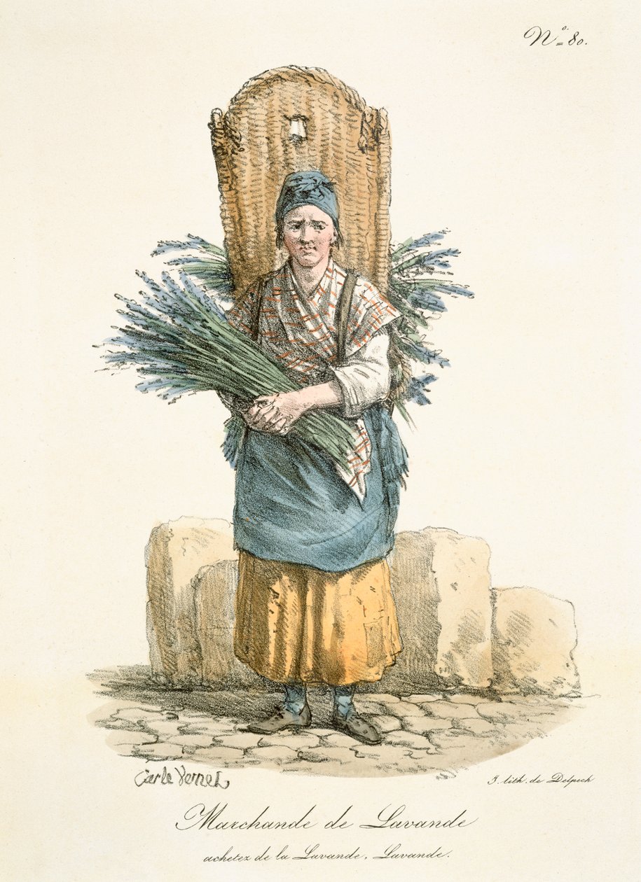 Paris lavendelselger, ca. 1820 av Francois Seraphin Delpech