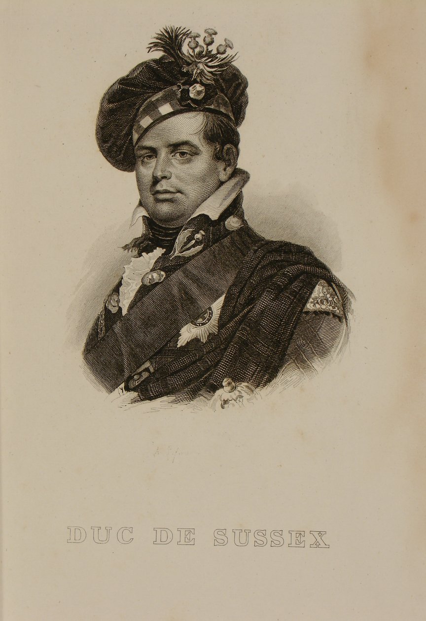 Portrett av Augustus, hertugen av Sussex av Francois Seraphin Delpech