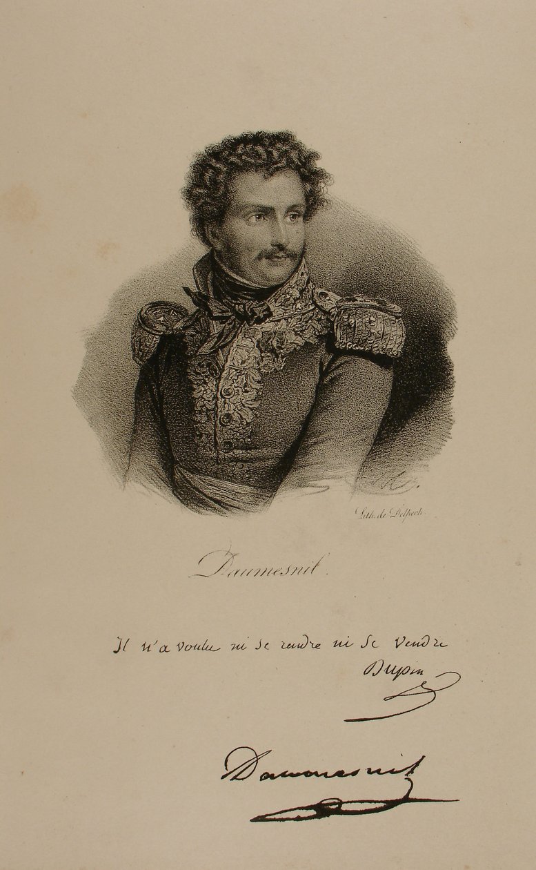 Portrett av baron Pierre Yriex Daumesnil (1777-1832) av Francois Seraphin Delpech