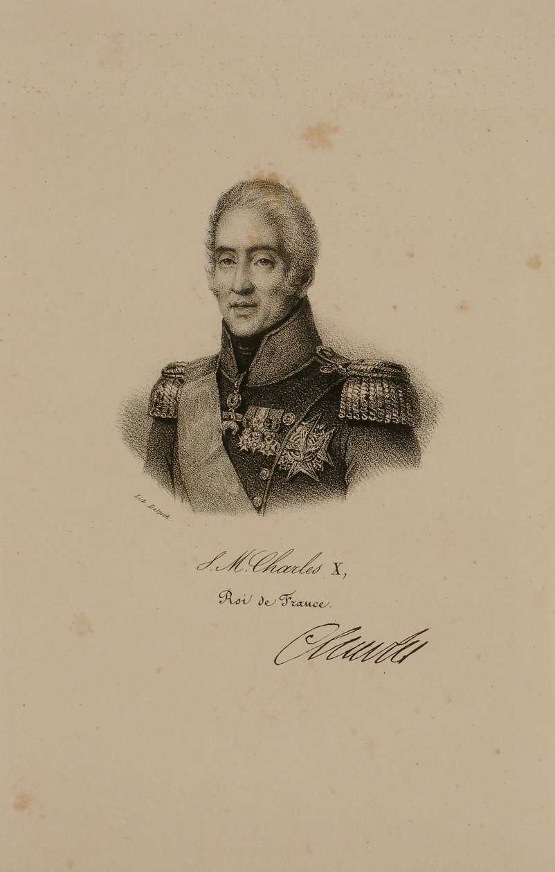 Portrett av Charles X (1757-1836) av Francois Seraphin Delpech