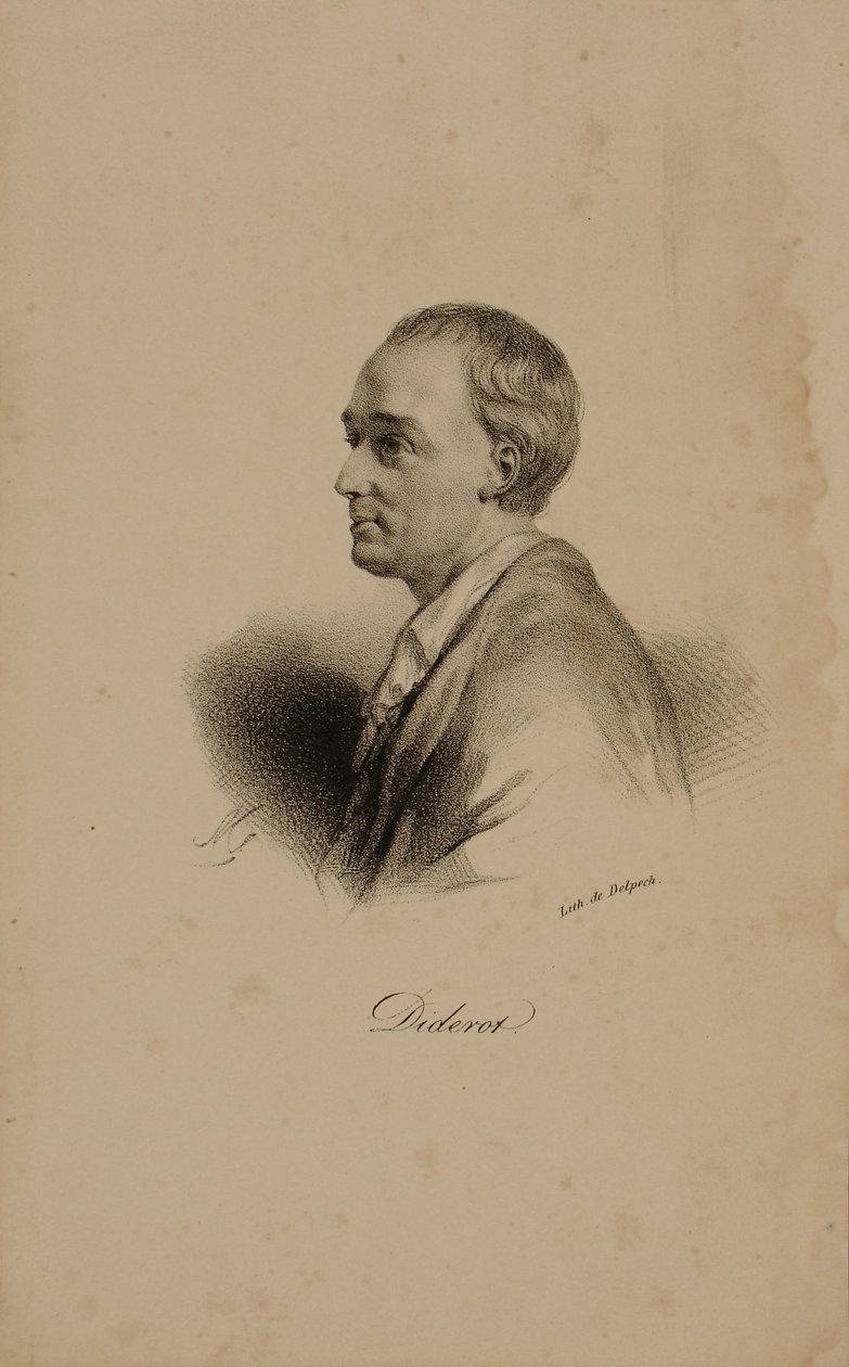 Portrett av Denis Diderot (1715-84) av Francois Seraphin Delpech