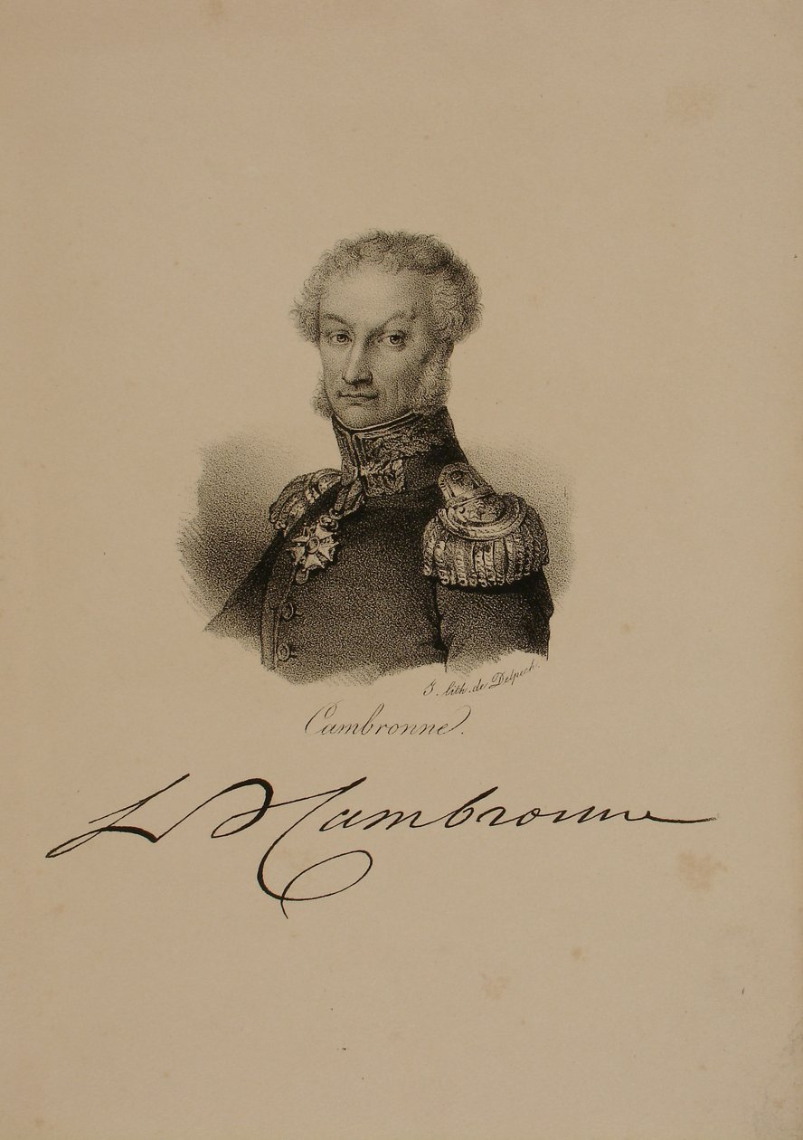 Portrett av general Etienne Cambronne (1770-1842) av Francois Seraphin Delpech