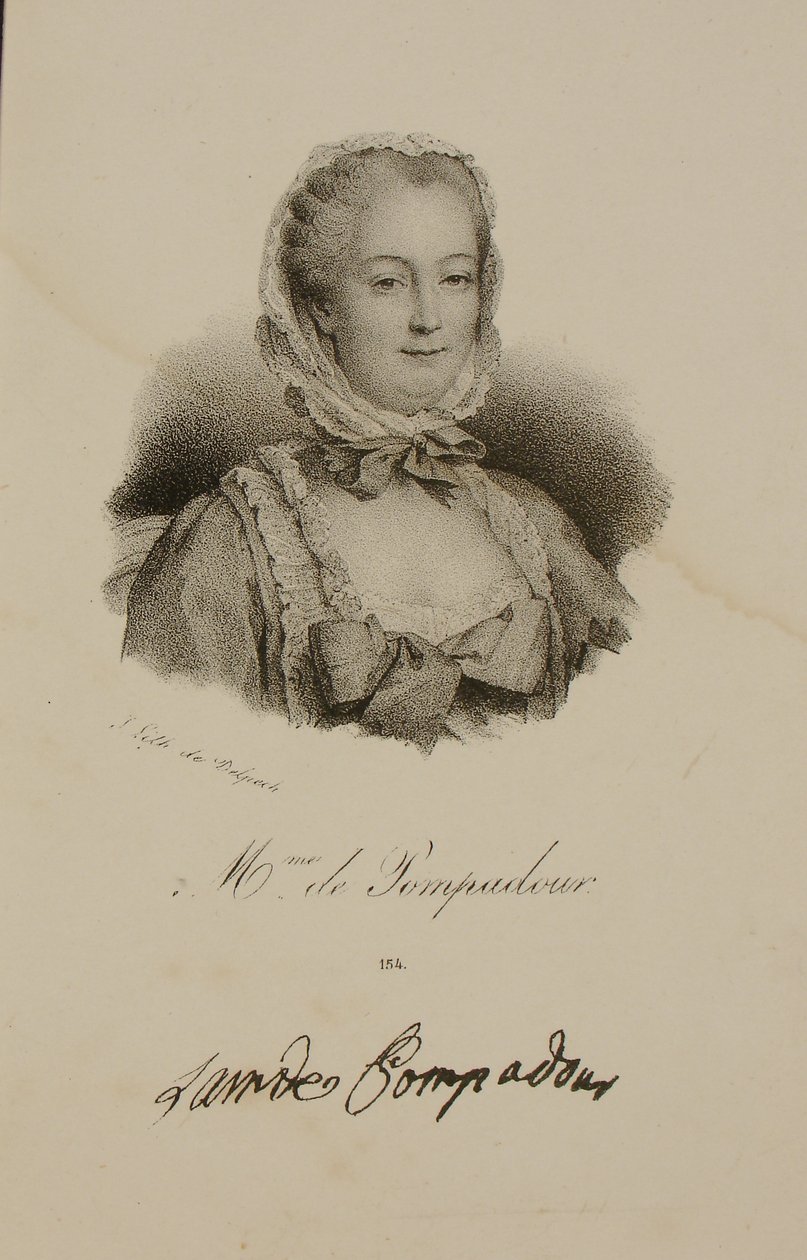 Portrett av Marquise de Pompadour (1721–64) av Francois Seraphin Delpech