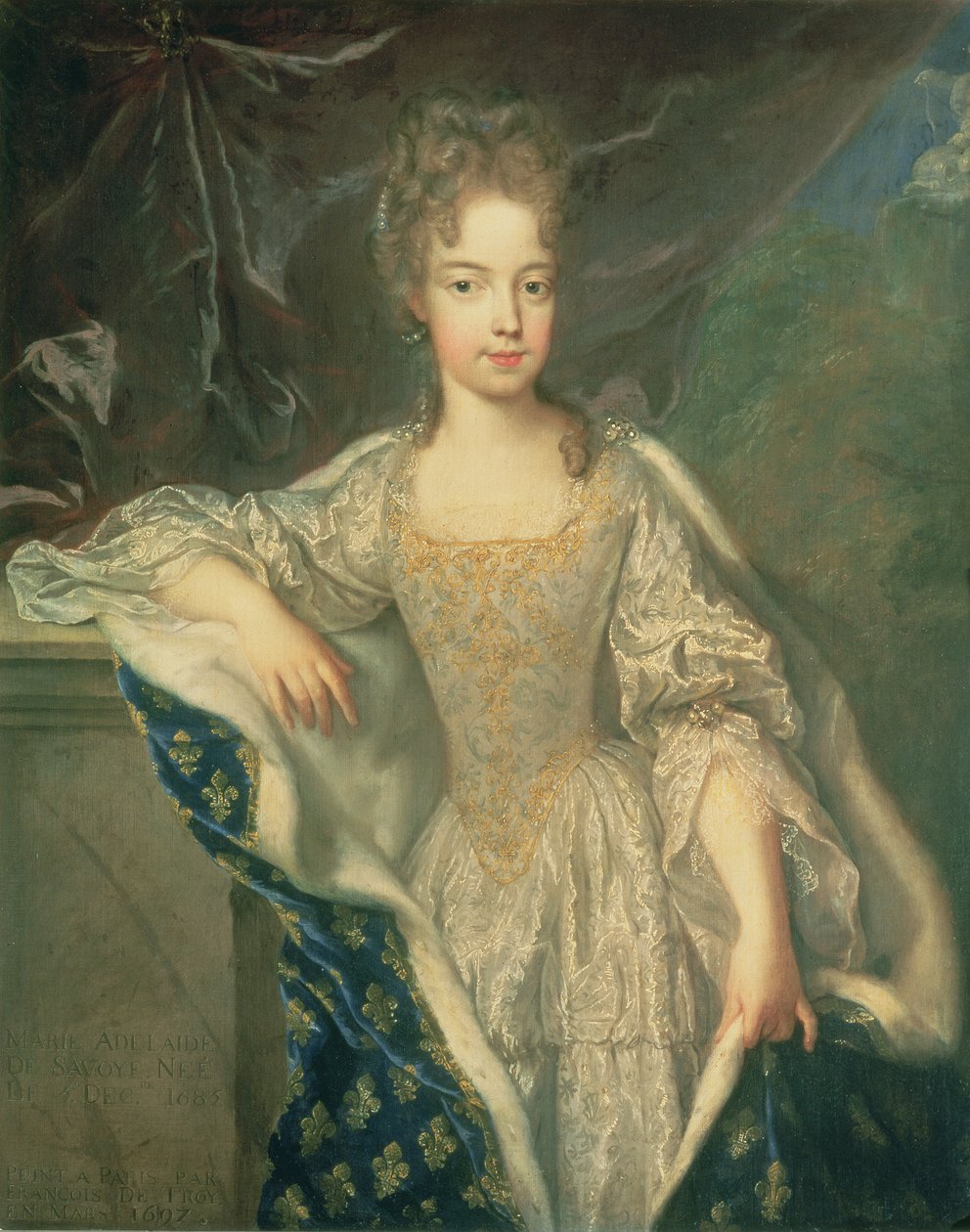 Portrett av Adelaide av Savoy (f.1685) 1697 av Jean François de Troy