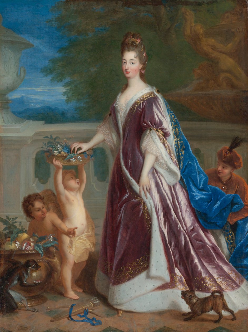 Portrett av Louise Bénédicte de Bourbon-Condé, hertuginne av Maine av Jean François de Troy