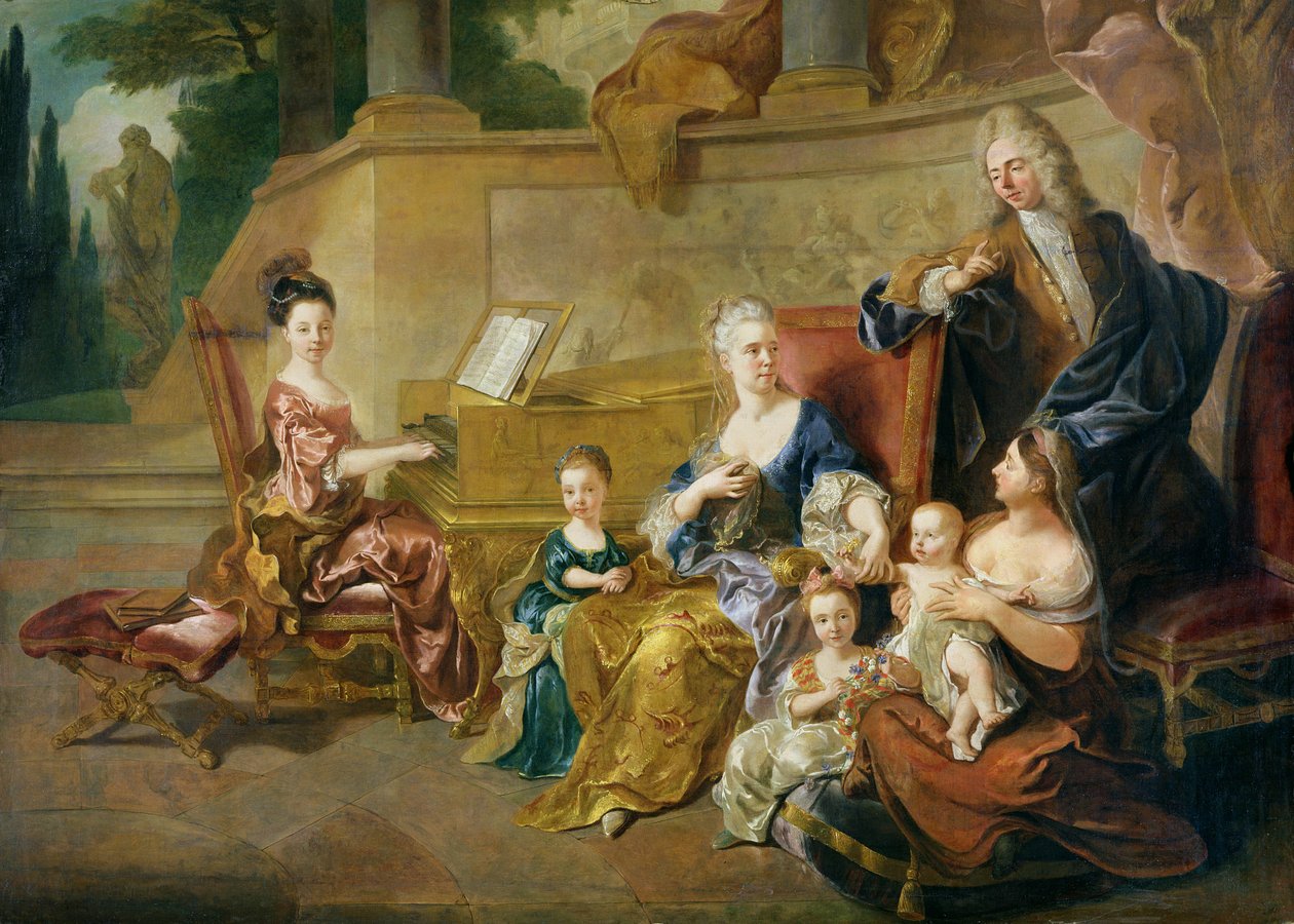 Franqueville-familien, 1711 av Jean François de Troy