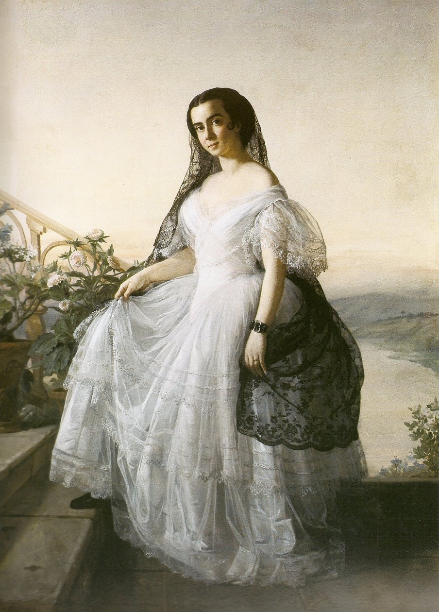 Portrett av en kvinne av François Auguste Biard