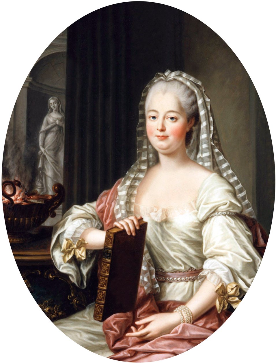 Jeanne Antoinette Poisson, Madame de Pompadour, ca. 1763 av Francois Hubert Drouais