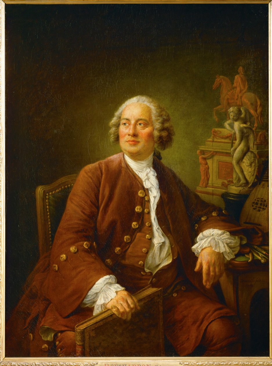 Portrett av billedhugger Edme Bouchardon … av Francois-Hubert Drouais