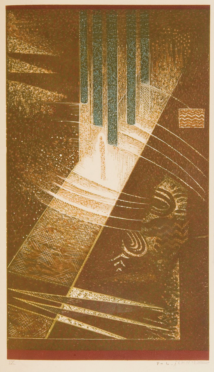Illustrasjon fra "The Book of Truth of Speech" av Jean-Claude Mardrus av Francois Louis Schmied