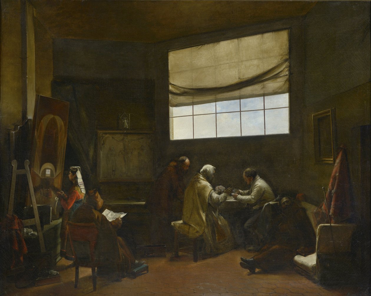 Kunstnerverkstedmaleri av Francois Marius Granet (1775-1849) Dim 80x100 cm Musee des Beaux Arts Palais Longchamp av Francois Marius Granet