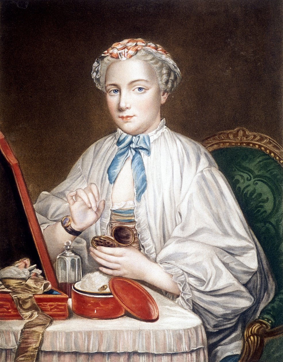 Etsning fra maleriet på lerret av François boucher (1703-1770). av Francois (after) Boucher