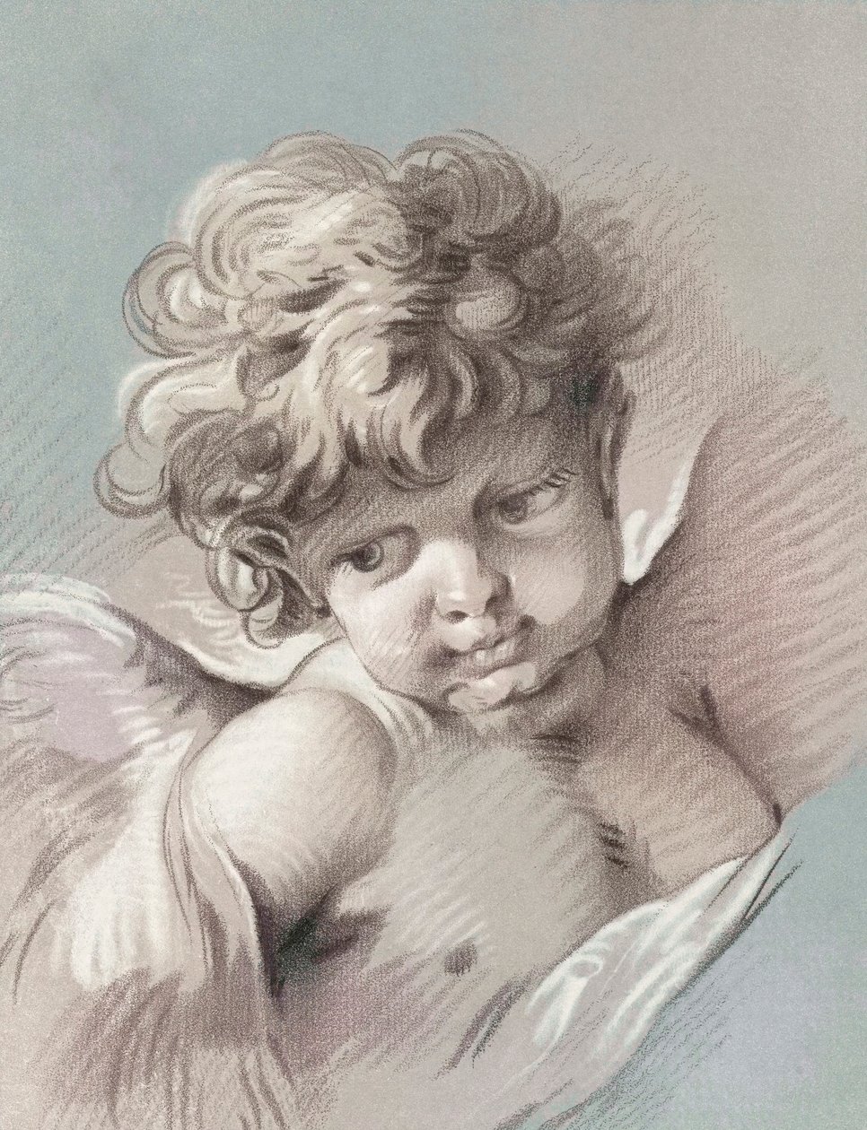 Putto eller kjerub. av Francois (after) Boucher