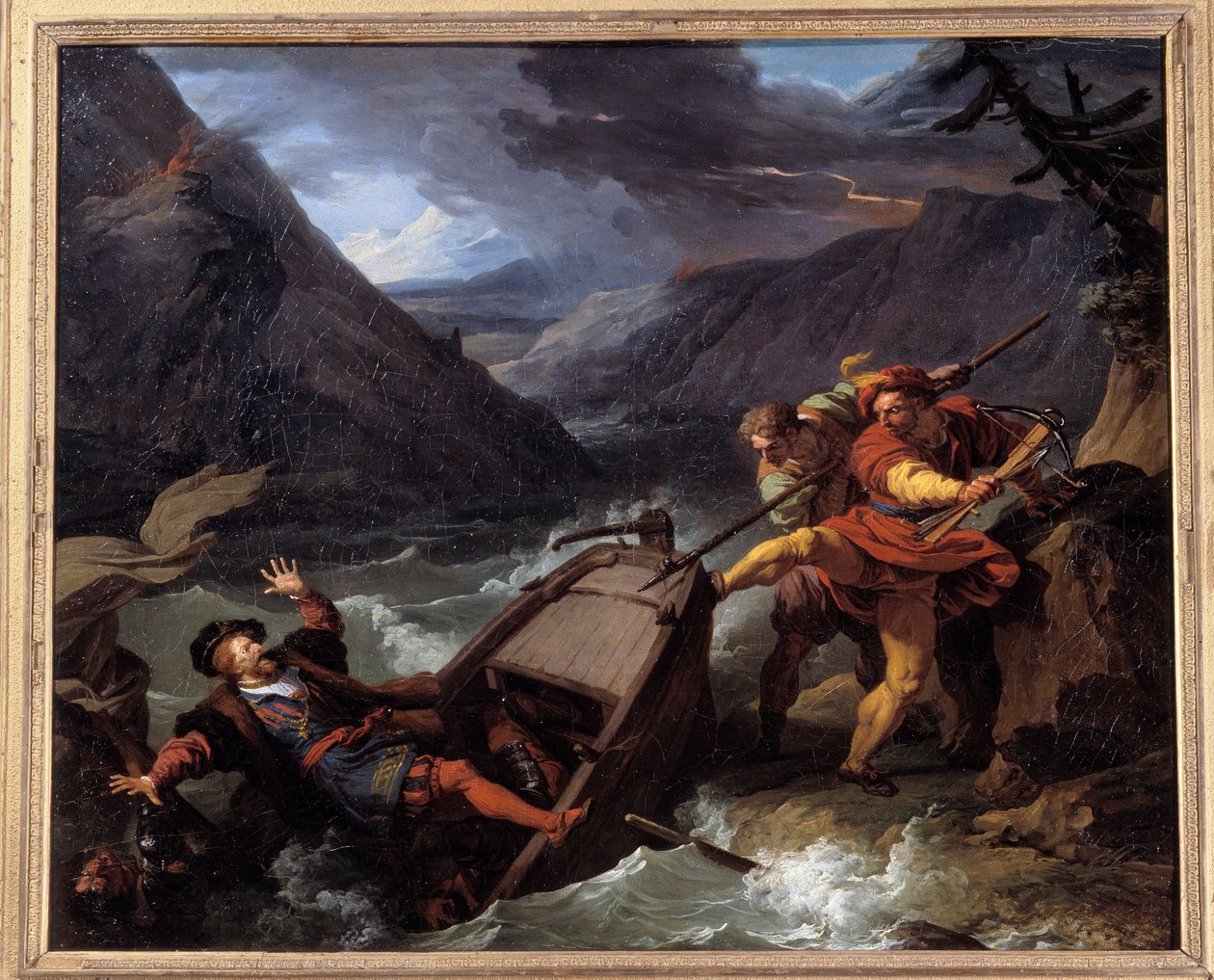 Guessle Guessle Guillaume (Wilhelm) Tell, helter fra sveitsisk uavhengighet, gjør allegorisk opprør mot suvereniteten til guvernør Hermann Gessler. Maleri av Francois Andre Vincent (1746-1816) Gueret fra 1700-tallet. Museum of Fine Arts av François André Vincent