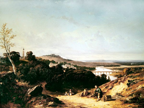 Saint-Cloud og lanternen til Demosthene, 1837 av Francois Antoine Leon Fleury