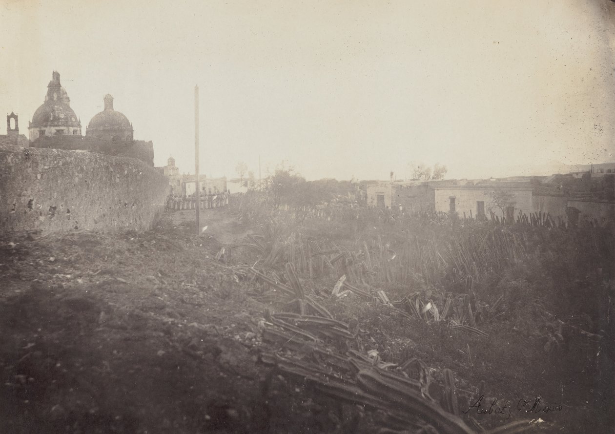 Arkitektonisk studie i Mexico, 1864-69. av Francois Aubert