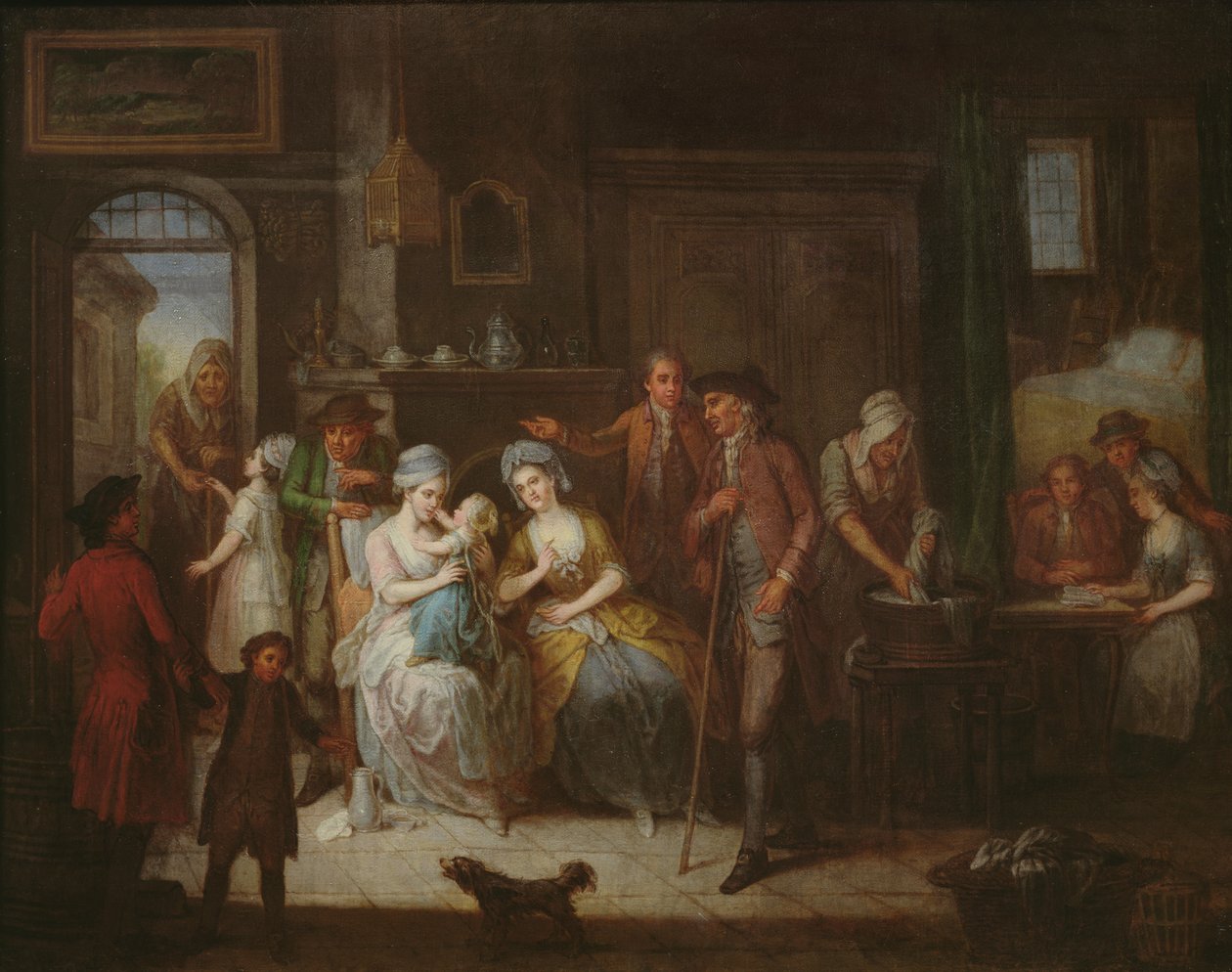 Interiørscene av Francois Aubert