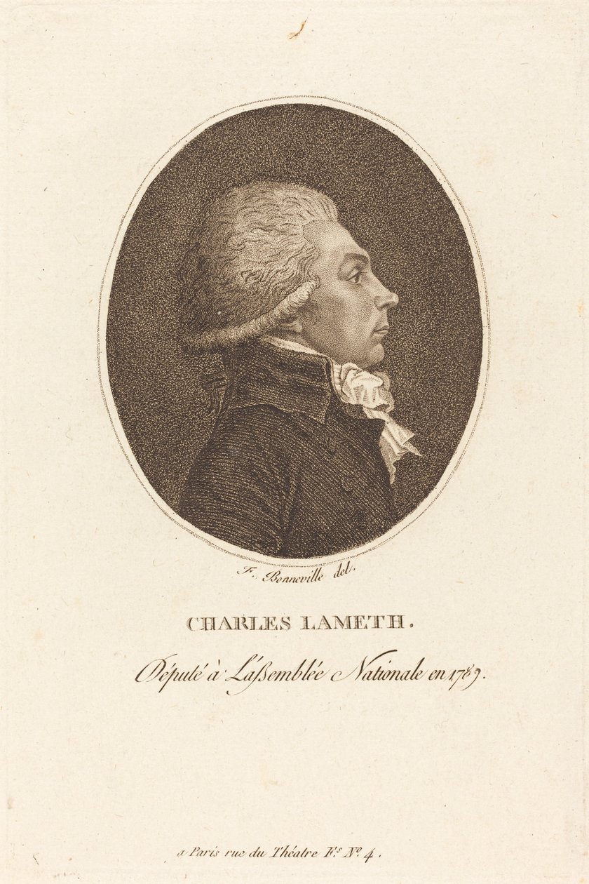 Charles Lameth av Francois Bonneville