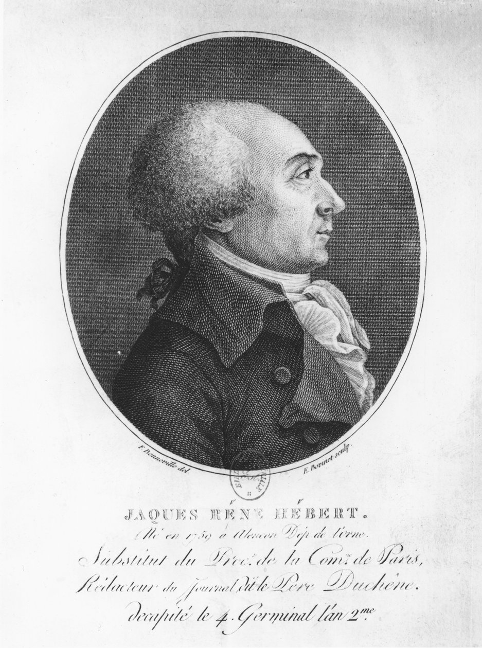 Jacques René Hébert av Francois Bonneville