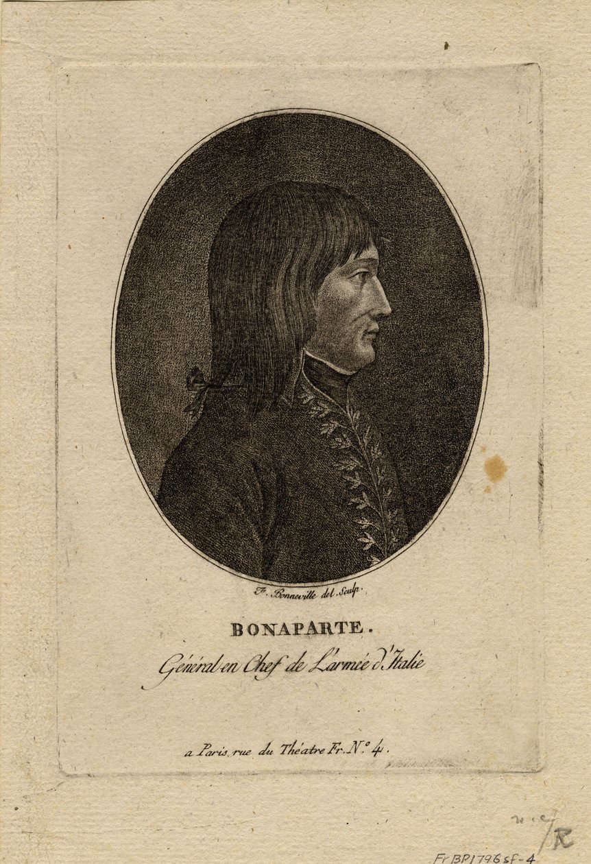 Napoleon som sjef for Army of Italy, ca. 1798 av Francois Bonneville