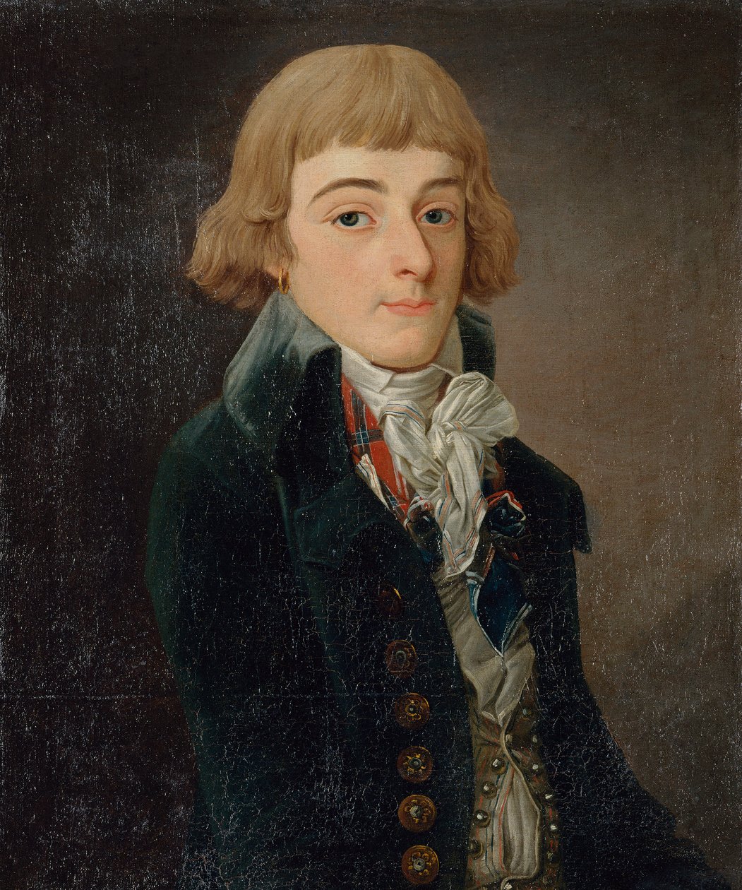 Portrett av Louis Antoine de Saint-Just 1767-1794, 1791. av Francois Bonneville