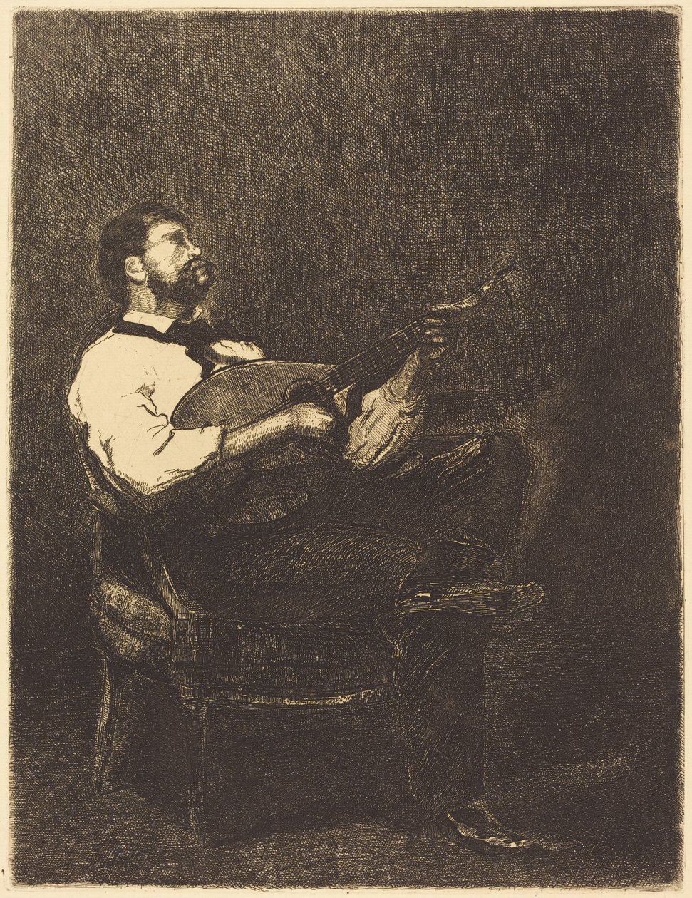 Gitarspiller av François Bonvin