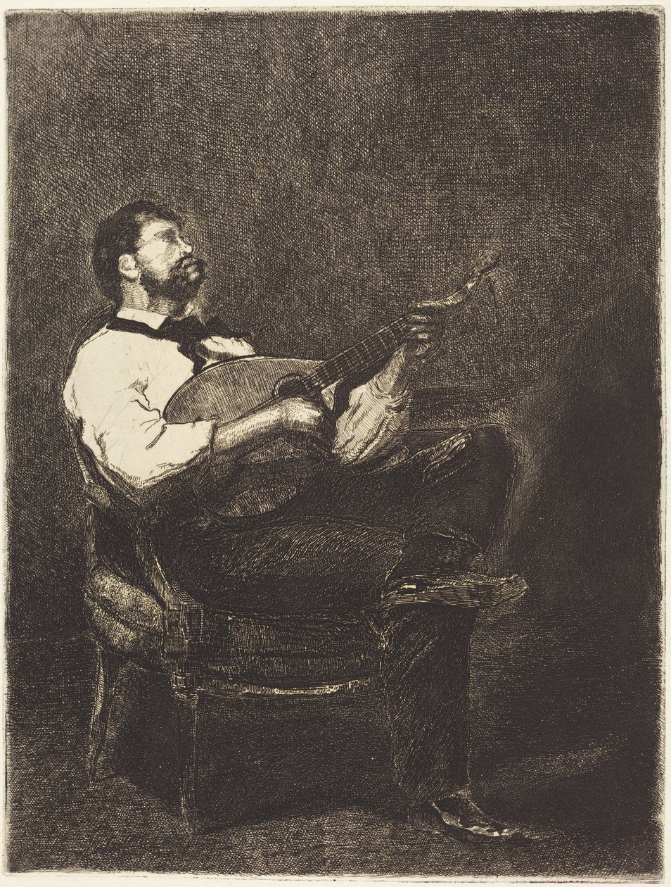 Gitarspiller av François Bonvin